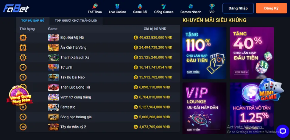 Ưu đãi sự kiện đặc biệt hb888 app